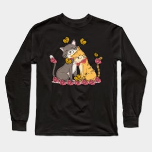 Love of two cats Long Sleeve T-Shirt